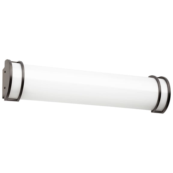 Sunlite LED Half-Cylinder Vanity Light Fixture, Color Temperature Selectable 3000K/ 4000K/ 5000K, Oil-Rubbed Bronze
