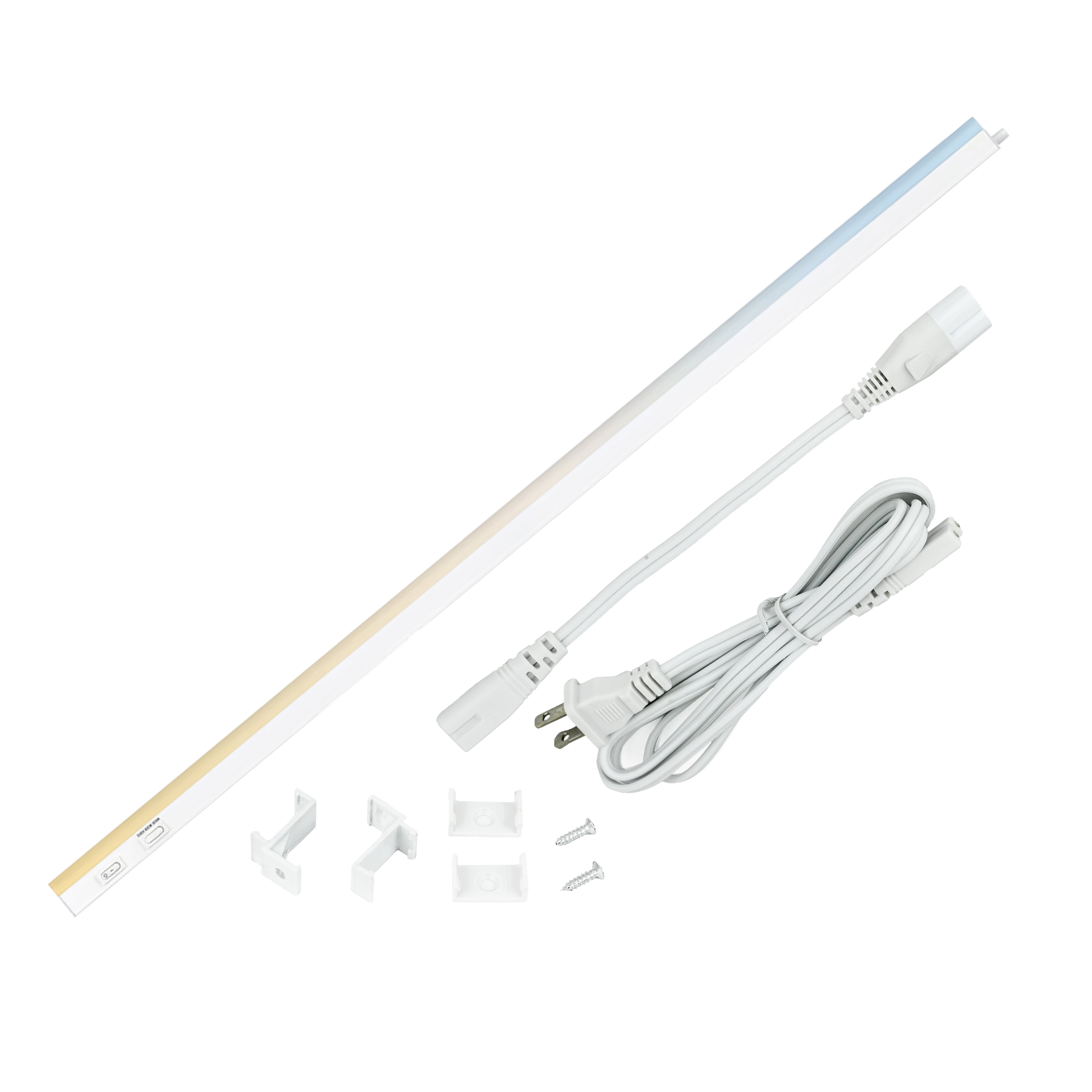 34" White Polycarbonate LED Under Cabinet Light Fixture