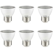 Sunlite LED PAR16 Short Neck Recessed Spotlight Bulb, 7 Watts, 60W Halogen Replacement, Medium E26 Base, Dimmable, ETL Listed, 3000K Warm White, 6-Pack