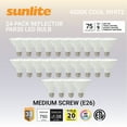 thumbnail image 1 of Sunlite LED PAR30 Reflector Light Bulb, 9 Watts (75W=), 750 Lumens, Medium E26 Base, 90 CRI, Dimmable, Floodlight, ETL Listed, Title-20 Compliant, 40K-Cool White, 24 Pack, 1 of 6