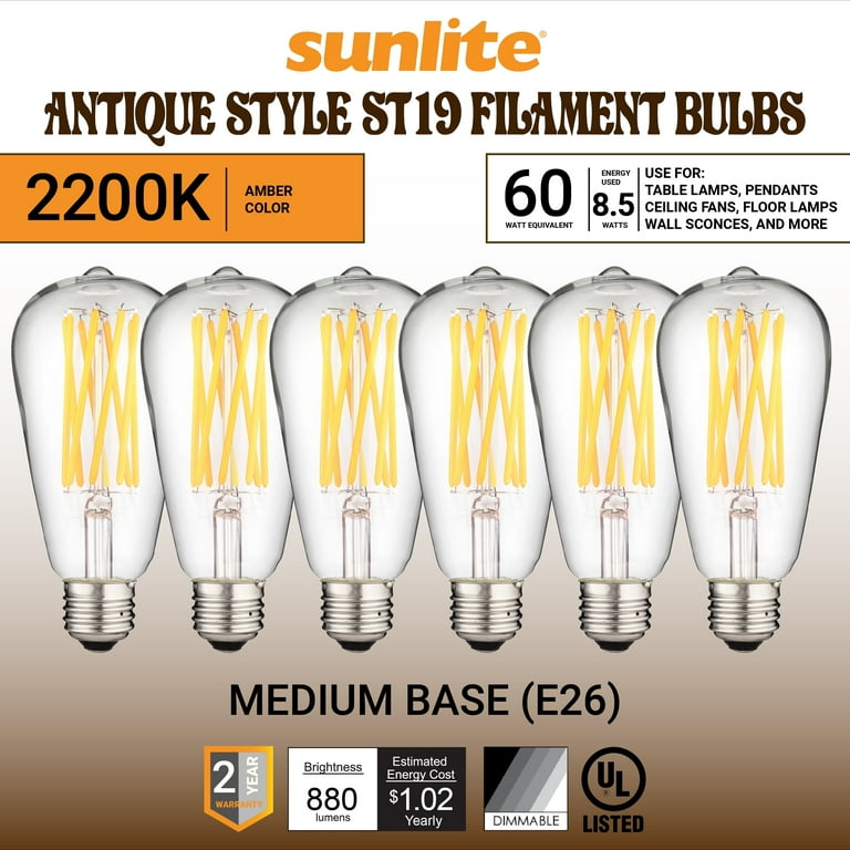 Edison light bulb wattage deals