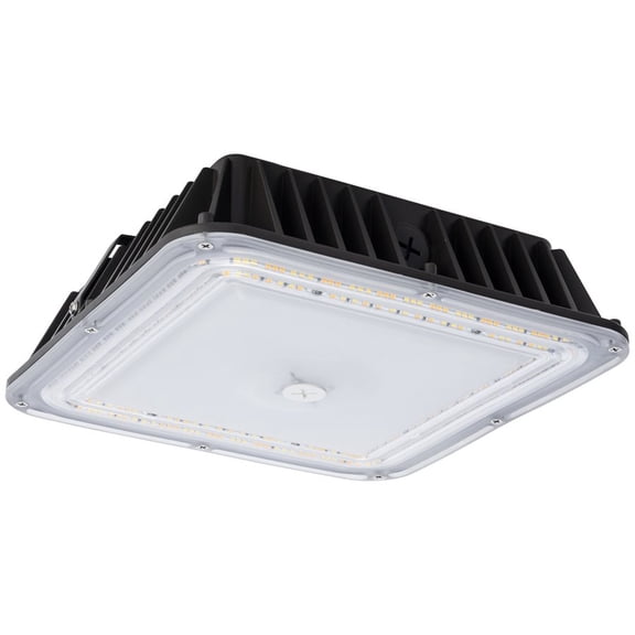 Sunlite LED Square Garage Canopy Fixture, Wattage Selectable 40W/60W/75W, CCT Selectable 30K/40K/50K