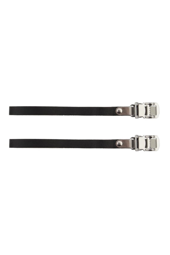 Leather Toe Straps 420mm Black