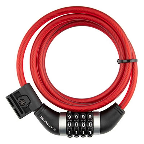 Sunlite Lock Cable 8mm x 6F Com with Black T Coil (Red)