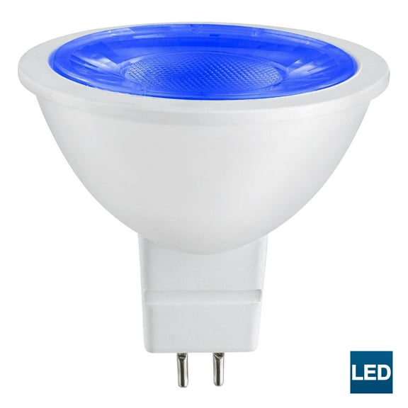 Sunlite MR16 Blue LED Bulb, 12 Volt, 3 Watt, 90 Lumens, GU5.3 Base, 30,000 Hour Long Life, 25W Equivalent, Energy Saving, Cool Touch