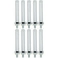 thumbnail image 1 of Sunlite PL13/SP50K/10PK 2-Pin Fluorescent 13W 5000K Super White U Shaped PL CFL Twin Tube Plugin Light Bulbs with GX23 Base (10 Pack), 1 of 4