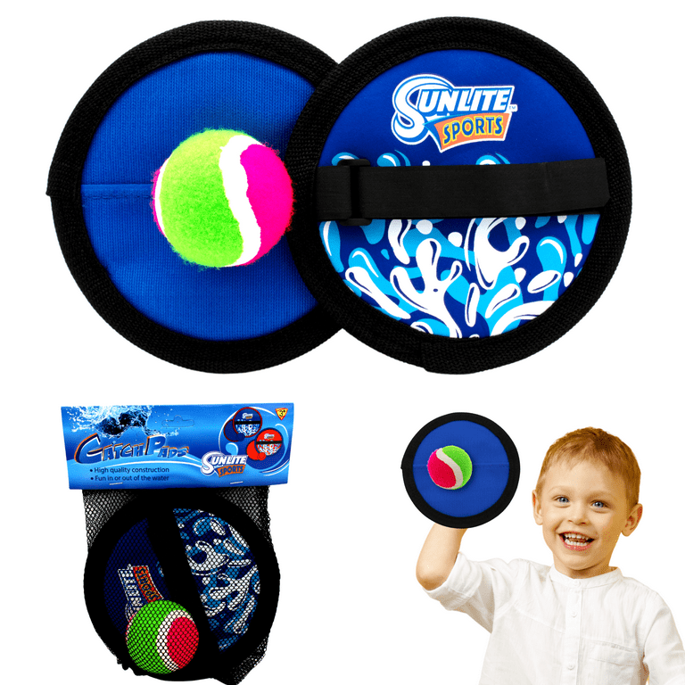 Sunlite Sports EZ Glove Toss and Catch Ball Game Set, Includes 2 Gloves and  1 Ball, Backyard Pool Beach Outdoor Indoor Play, Easy Throw and Catch 