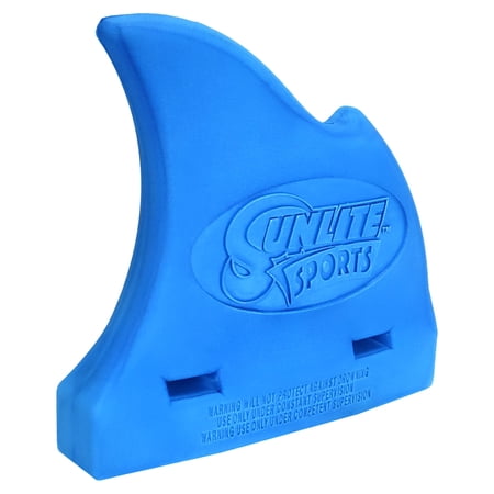 Sunlite Sports Pool Shark Fin Float, Swim Trainer with Adjustable Belt, for Children Swimming Safety