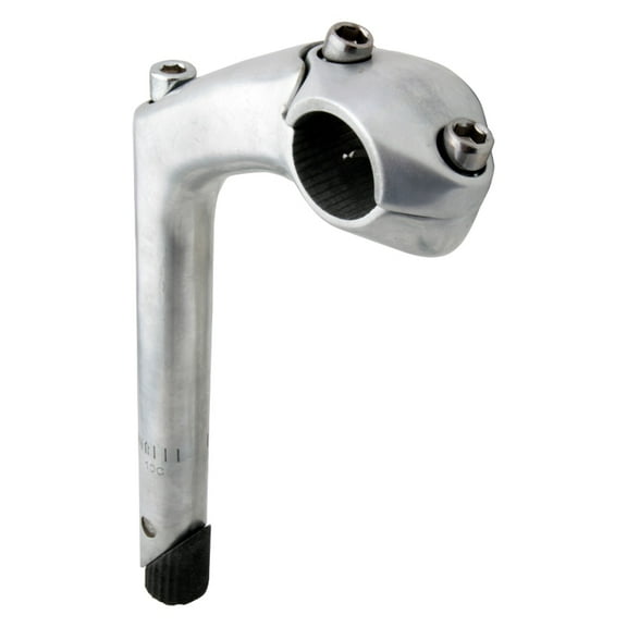 Sunlite Aluminum 2-Bolt Stem Road Quill 80mm Clamp 25.4mm 25 Deg Silver Aluminum