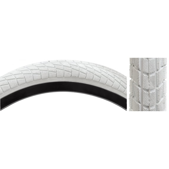 Sunlite Street Bicycle Tire 20" x 1.95", White
