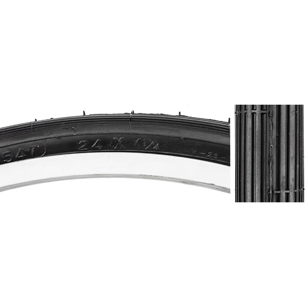 SUNLITE Street S-6 TIRE SUNLT 24x1-1/4 S5/6 BK/BK STREET K23 WIRE