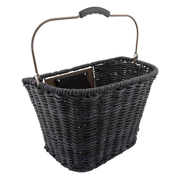 Sunlite Synthetic Wicker QR Basket Grey Wicker 13.5x10.25x10.25`