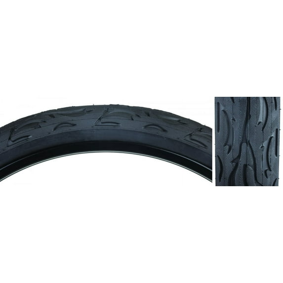 Sunlite Tire 24X3.0 Black/Black Flame K1008A