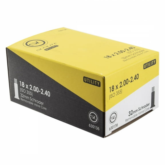 Sunlite Utili-T Standard Schrader Valve Tubes 18x2.00-2.40 SV 32mm 0d