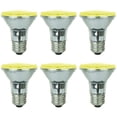 thumbnail image 1 of Sunlite - Yellow LED PAR20 Reflector Light Bulb, 3 Watts, 120 Volts, Medium Base, 30,000 Hour Lamp Life, 30 Lumens, Narrow Flood, 30° Beam Angle, Energy Saving, Multi-Use, Indoor/Outdoor (6 Pack), 1 of 6