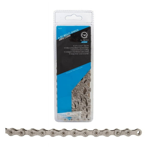 Sunlite e91 9 Speed 136 Links 1/2x5/64 Diamond Hard Coating Steel