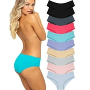 Sunm Boutique Bikini Underwear for Women Cheeky Panties Invisible Bikini Panties 10 Pack