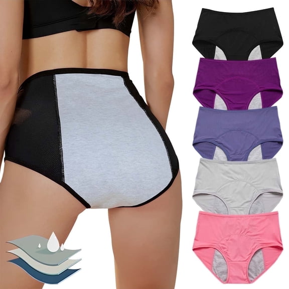 Sunm Boutique Backup Period Underwear Light Absorbency Leakproof Underwear / Period Protection Underwear - Wear with Pads or Tampons for Extra Security