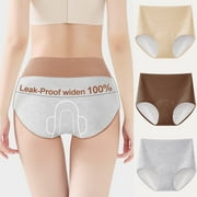 Sunm Boutique Women's Period Underwear Heavy Flow, High Absorbency Cotton Panties LeakProof Postpartum Menstrual Briefs