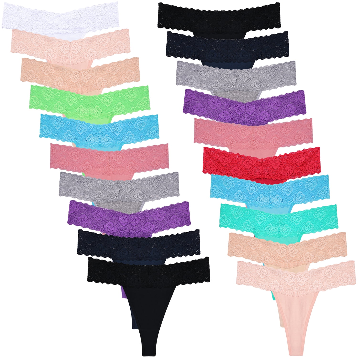 ITAYAX Sexy Lace Underwear for Women Frozen Silk Seamless