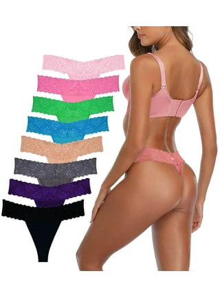 Emprella Womens Underwear, 8 Pack Thongs for Women Seamless Ladies Thong  Panties - S 