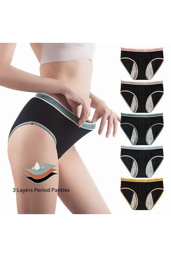 Leakproof Backup Underwear - Wear with Pads or Tampons for Extra Security