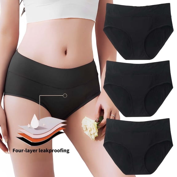 Sunm Boutique 95% Viscose Period Underwear | High-Capacity (50ml) | Extended Front & Back Leak Protection