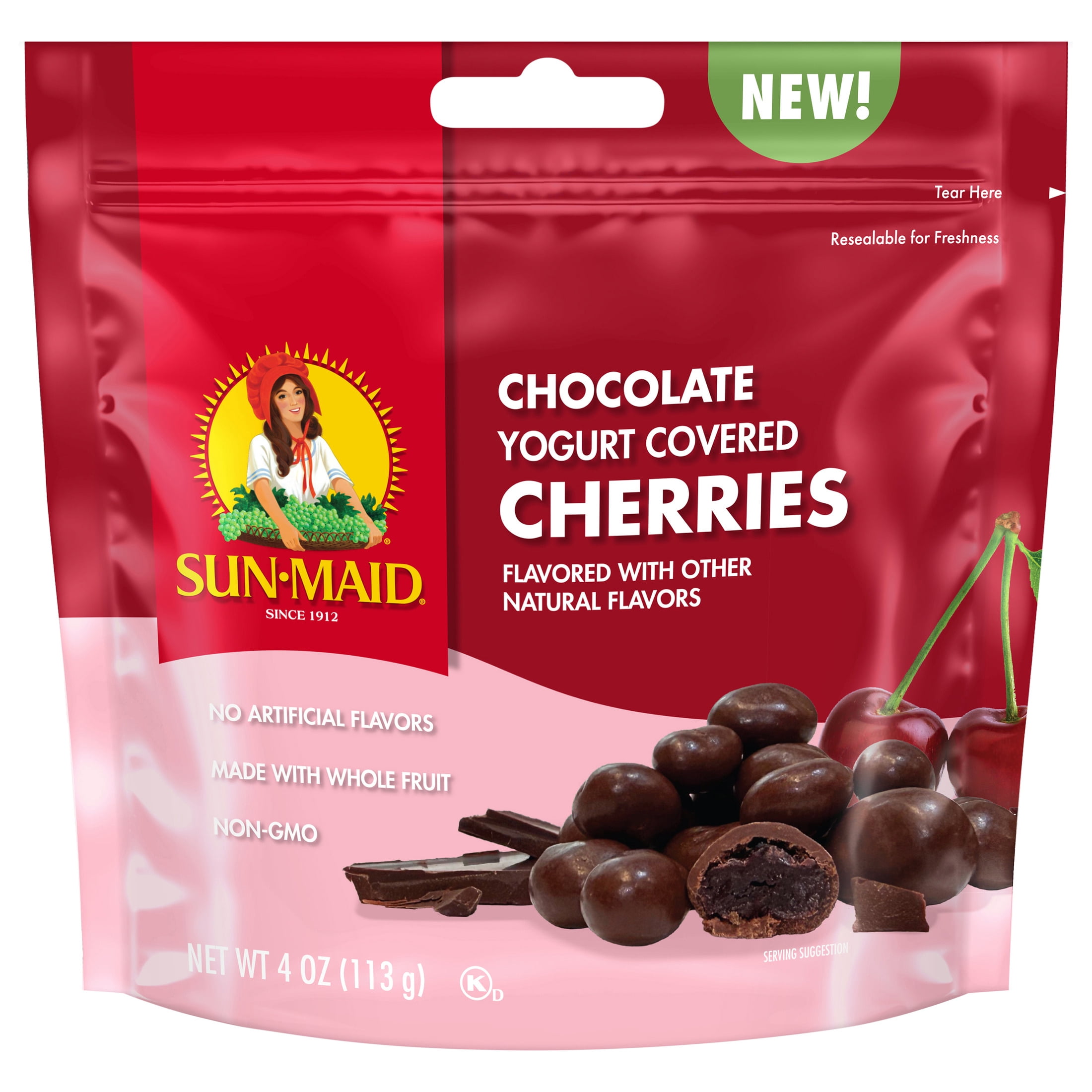 Sun-Maid® Chocolate Yogurt Covered Cherries 4oz Bag
