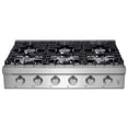 thumbnail image 1 of Sunmaki Gas Cooktop 36 inch Built-in Gas Stove with 6 Sealed Burner for Cooking, Gas Grilling, Propane Cooktop NG/LPG Switch, 1 of 13