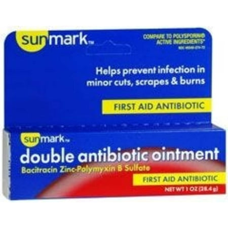 Sunmark Antibiotic Ointment, Dual Action Protection, 1 oz, 1 count