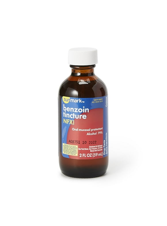Sunmark Benzoin Tincture 2 oz Solution Bottle