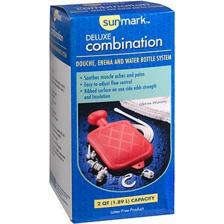 Sunmark Deluxe Combination Douche Enema & Water Bottle System 1 Each
