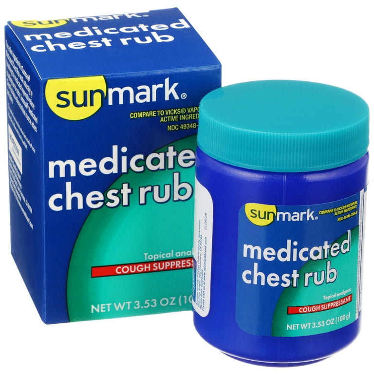 Sunmark Medicated Chest Rub, 3.53 Oz.