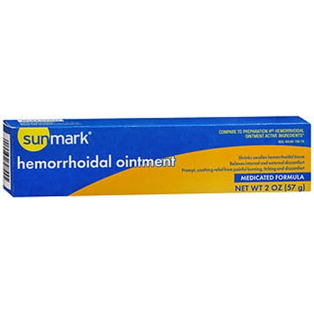 Sunmark Medicated Formula Hemorrhoidal Ointment, 2 Oz.