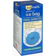 Sunmark Pleated Ice Bag, 9", Medium