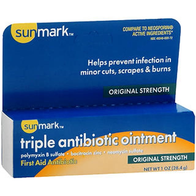 Sunmark Triple Antibiotic Ointment, Original Strength 1 oz