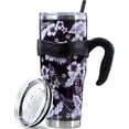 thumbnail image 1 of Sunmdecor Flower Tumbler with Handle and Silicone Straws - 40 Oz Flower Cups Insulated Tumbler - Flower Cup Gift for Women, 1 of 6