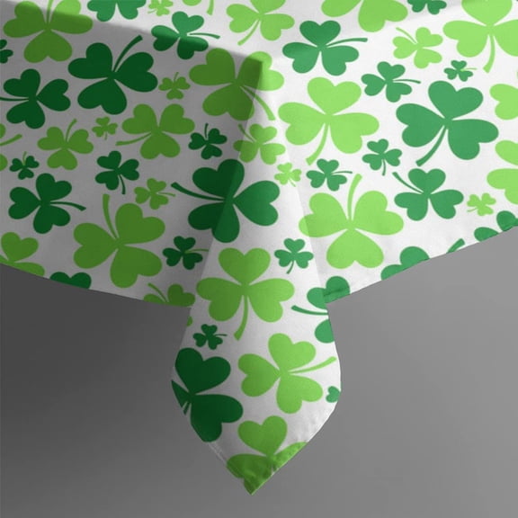Sunmdecor St Patricks Day Tablecloth 60 X 84,Waterproof St Patricks Tablecloth,Washable St Patricks Day Table Cloth,Shamrock Irish Tablecloth¡