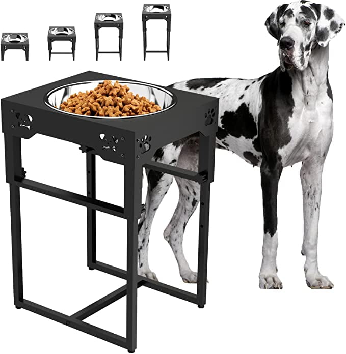 Extra Tall & Large Elevated Dog Bowl Stand — Rickle.