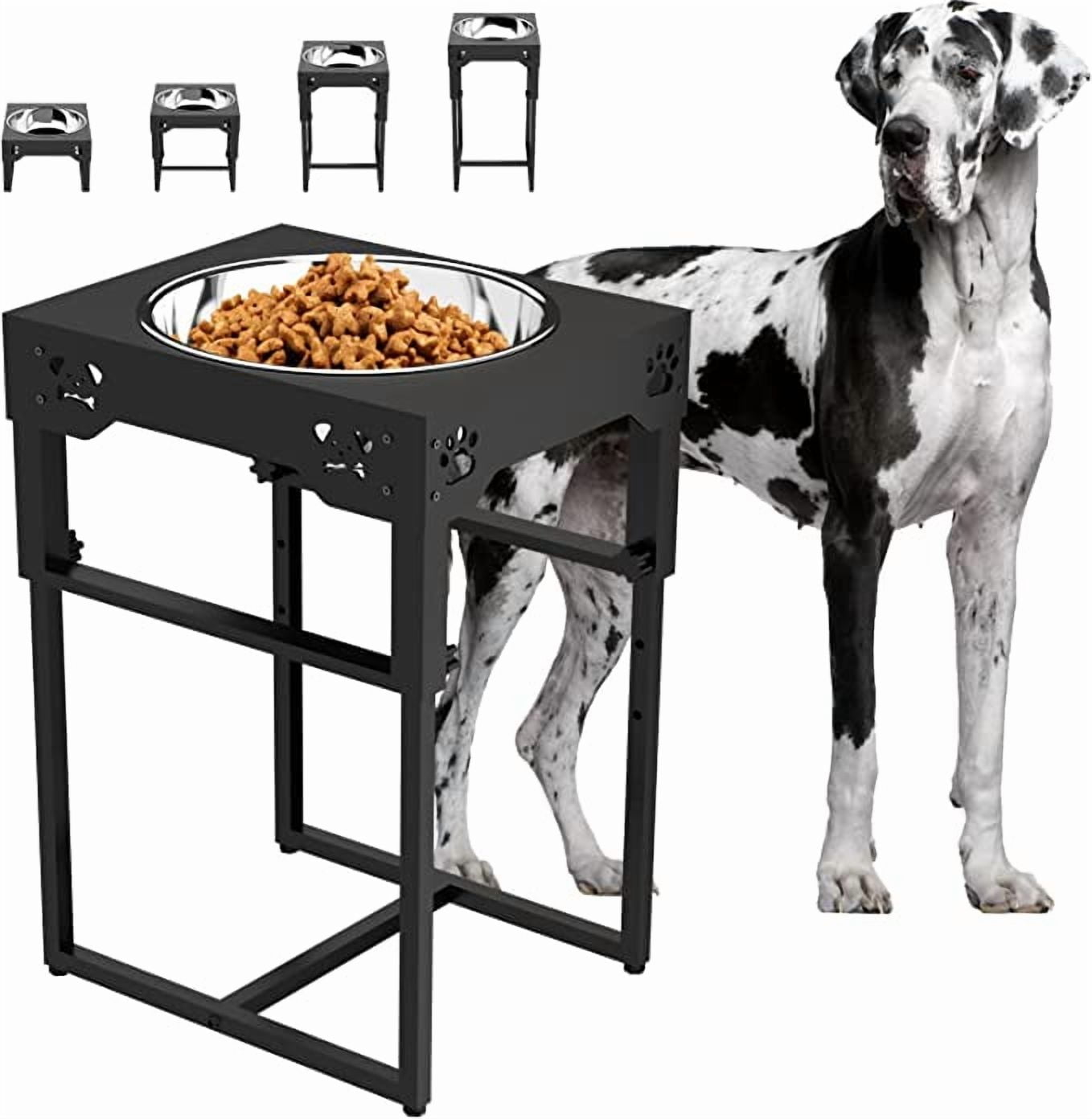 Sunmeyke Stainless Steel Elevated Dog Bowls Stand(up to