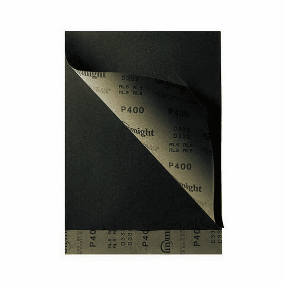Sunmight USA Corporation 08118 Plain Sheet, 9 in W x 11 in L, P600 Grit, Aluminum Oxide Abrasive, Wet/Dry
