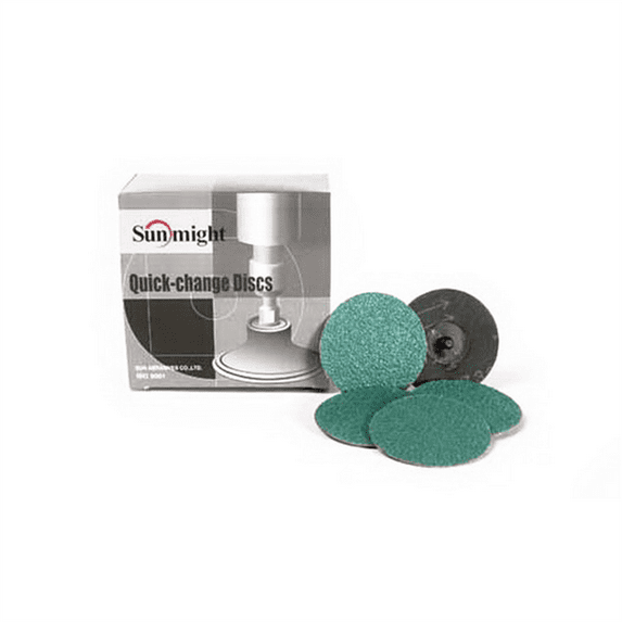 Sunmight 101 Quick Change Disc 3 Inch Roloc Grit 24 Fast Cut Surface Prep