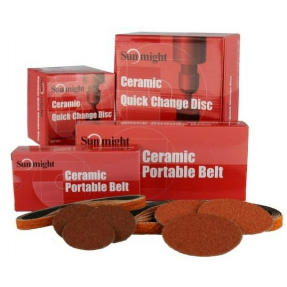 Sunmight Sunmight - 90606 - Ceramic Quick Change Disc - 3 IN. R Type Grit 80 - 25/Pack