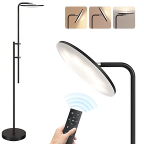 SUNMORY 32W/3000LM Floor Lamp, Super Bright LED Floor Lamp with Remote Control, 70" Tall Standing Lamp with Height Adjustment 350°Rotating Head, Modern Stepless Dimmable Torchiere Reading Corner Lamp