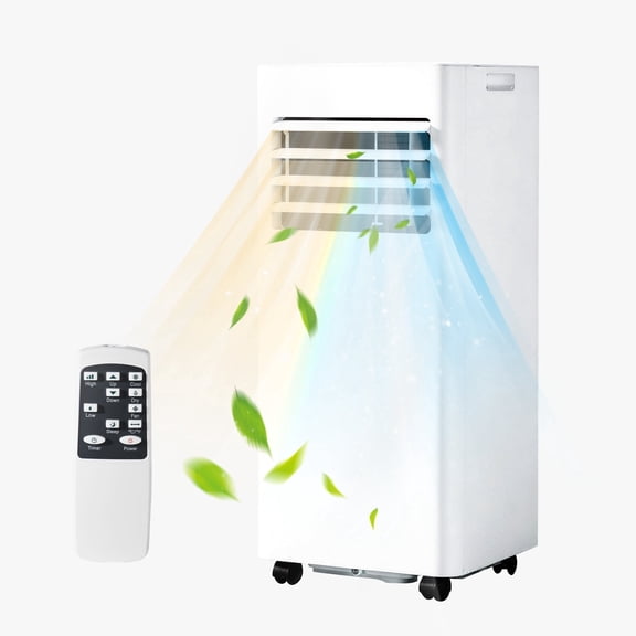 LazySunsets 10000 BTU 5-in-1 Smart Portable Air Conditioner, Cooling & Heating Unit with Remote, Dehumidifier & Fan, 55dB Quiet Indoor Operation