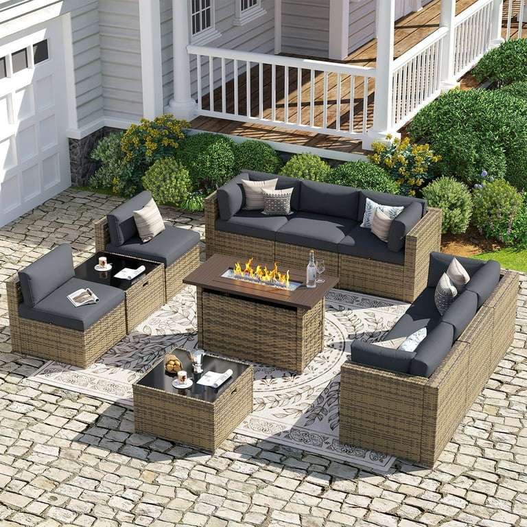 Sunmthink Patio Furniture Sets, 11-Piece Outdoor Patio Furniture