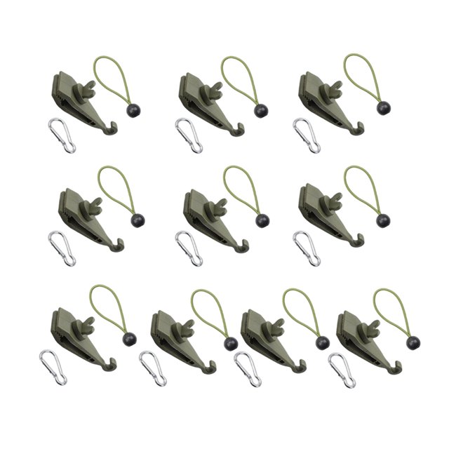 SunniMix 10 Pieces Tarp Clips Heavy Duty Tarp Clamps for Tarpaulin