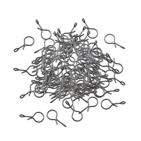 SunniMix 100 Pieces Fly Fishing Snap Strong Stainless Steel Lure Connector Lure Snaps M