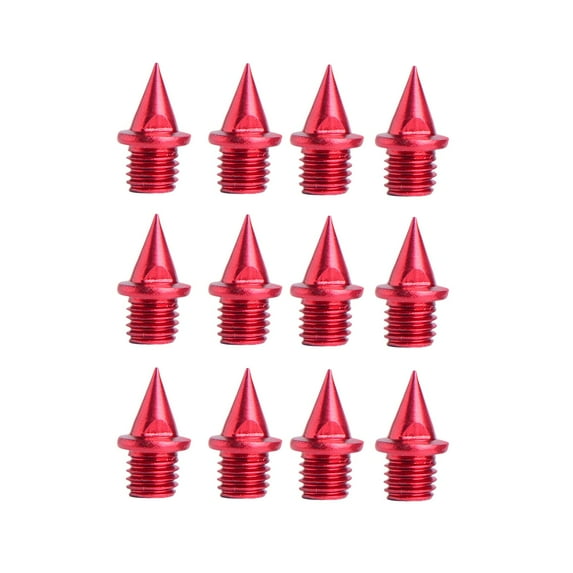 SunniMix 12 Pieces Replacement Spikes for Track Shoes for Short Running Sprint Sports Red