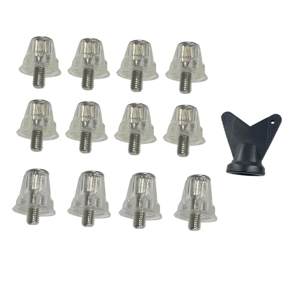 SunniMix 12 Pieces Soccer Studs Stable Football Shoe Spikes for Indoor Outdoor Sports